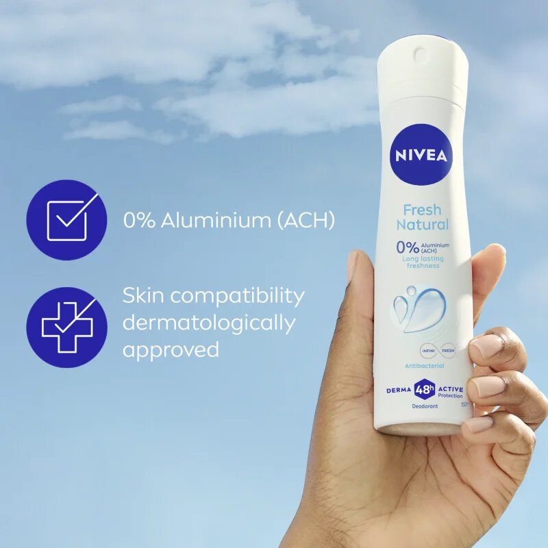 Nivea Fresh Natural spray dezodor hölgyeknek 150 ml