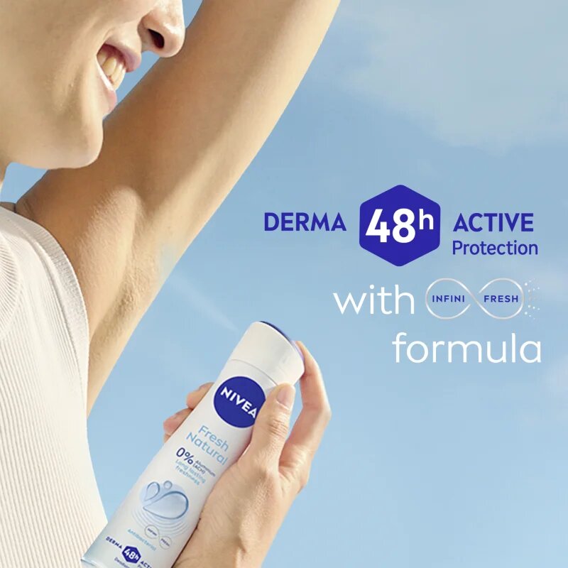 Nivea Fresh Natural spray dezodor hölgyeknek 200 ml