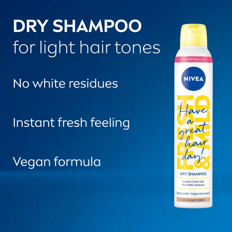 Nivea Fresh Revive száraz sampon dúsabb hatásért Light Tones 200 ml