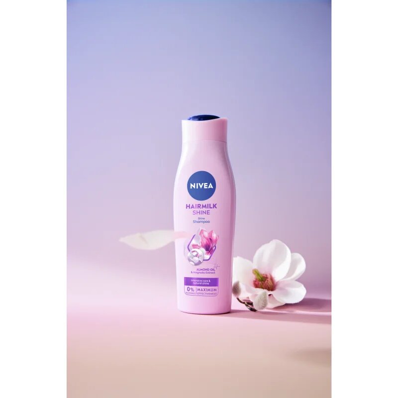 Nivea Hairmilk Shine ápoló sampon 250 ml