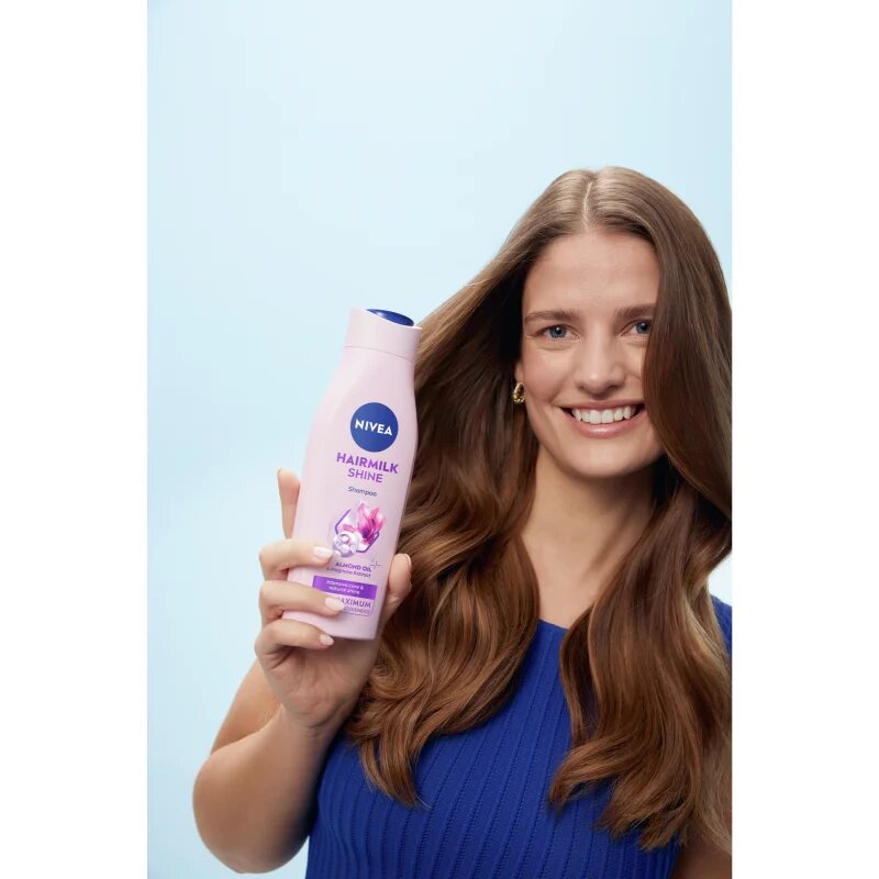 Nivea Hairmilk Shine ápoló sampon 250 ml