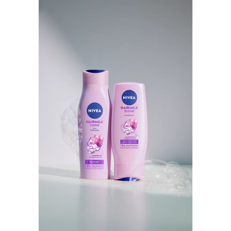 Nivea Hairmilk Shine ápoló sampon 250 ml