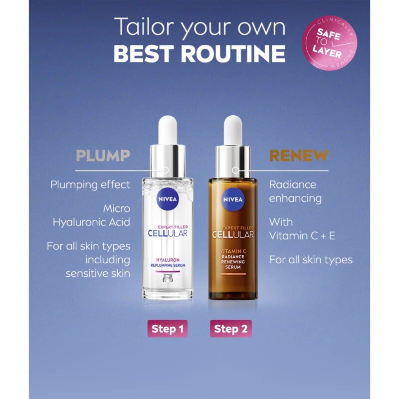 Nivea Hyaluron Cellular Filler takarékos kiszerelés a feszes bőrért