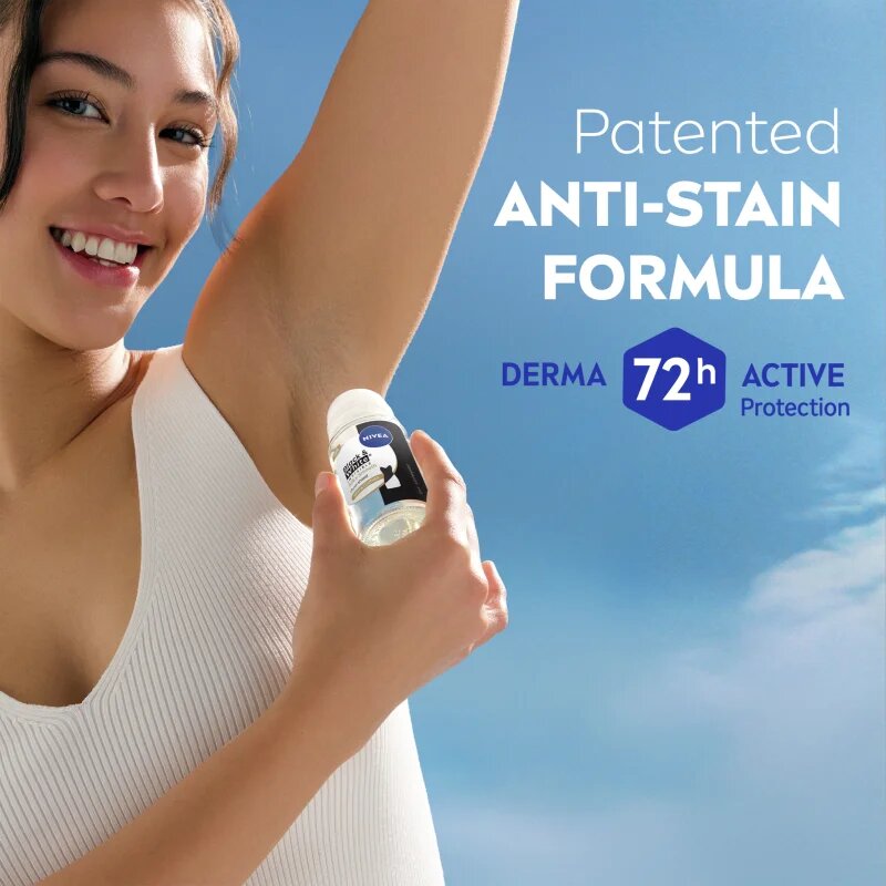 Nivea Invisible Black & White Silky Smooth golyós izzadásgátló hölgyeknek 50 ml