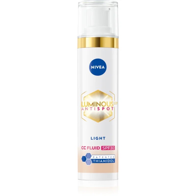 Nivea Luminous 630 Anti Spot élénkítő CC krém SPF 30 árnyalat Light 40 ml