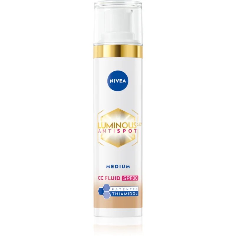 Nivea Luminous 630 Anti Spot élénkítő CC krém SPF 30 árnyalat Medium 40 ml