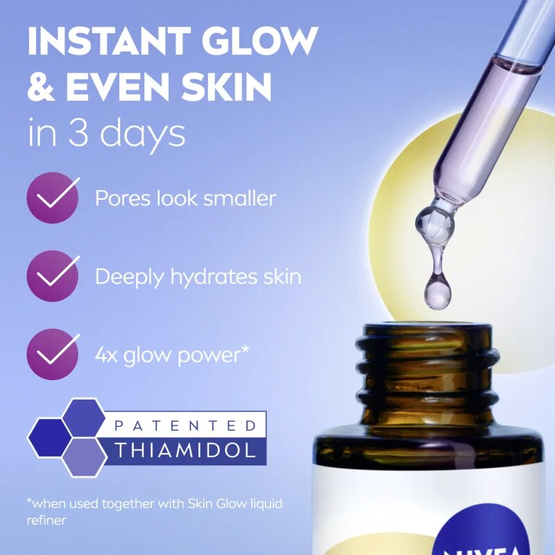 Nivea Luminous 630 Skin Glow fényesítő hatású arcszérum 30 ml