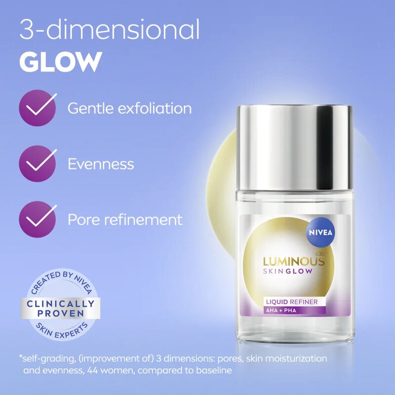Nivea Luminous 630 Skin Glow kisimító ápolás az élénk bőrért 100 ml