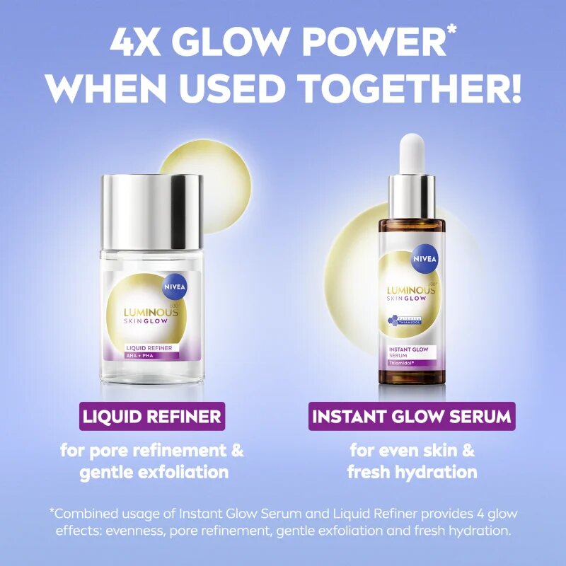 Nivea Luminous 630 Skin Glow kisimító ápolás az élénk bőrért 100 ml