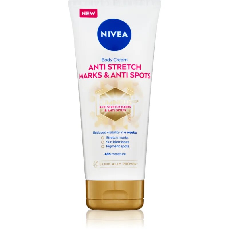 Nivea Luminous 630 tápláló testápoló krém striák ellen 200 ml