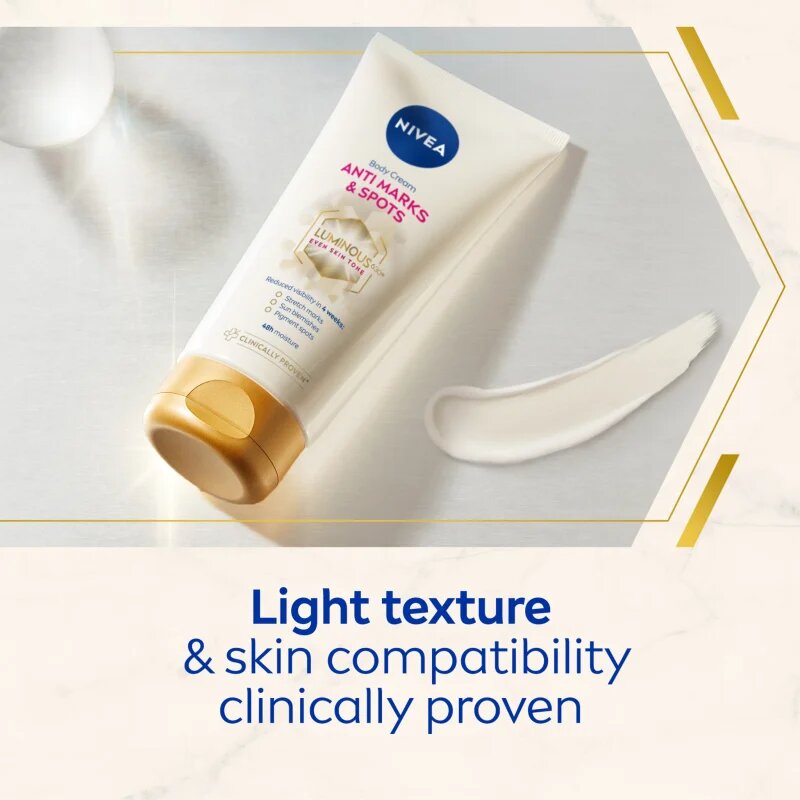 Nivea Luminous 630 tápláló testápoló krém striák ellen 200 ml