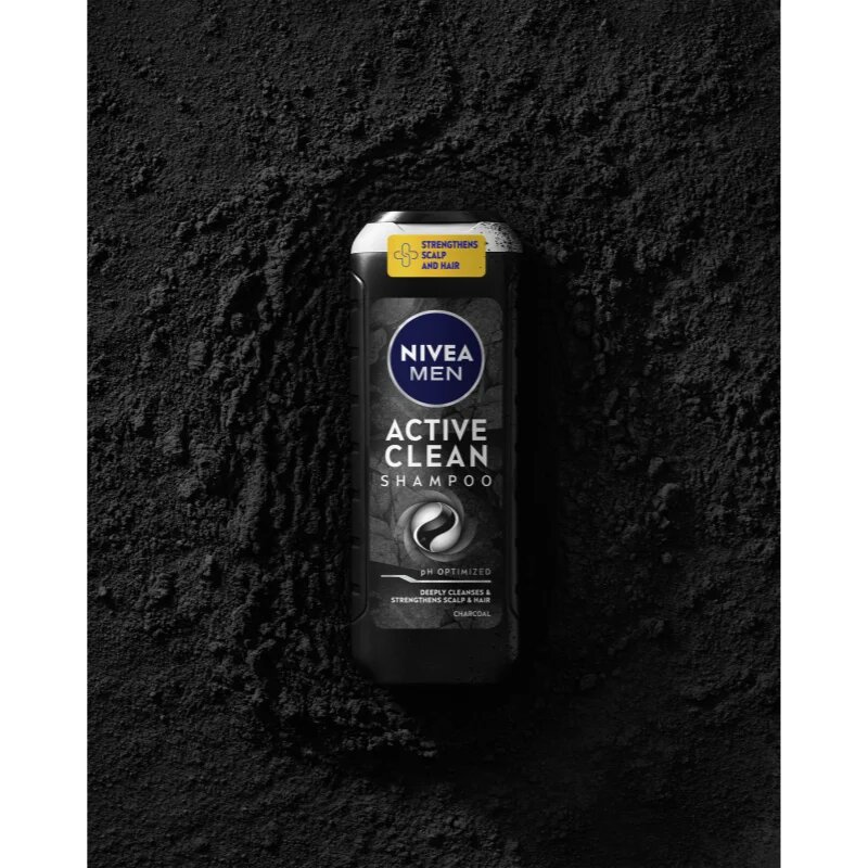 Nivea MEN Active Clean mélyen tisztító sampon aktív szénnel 500 ml
