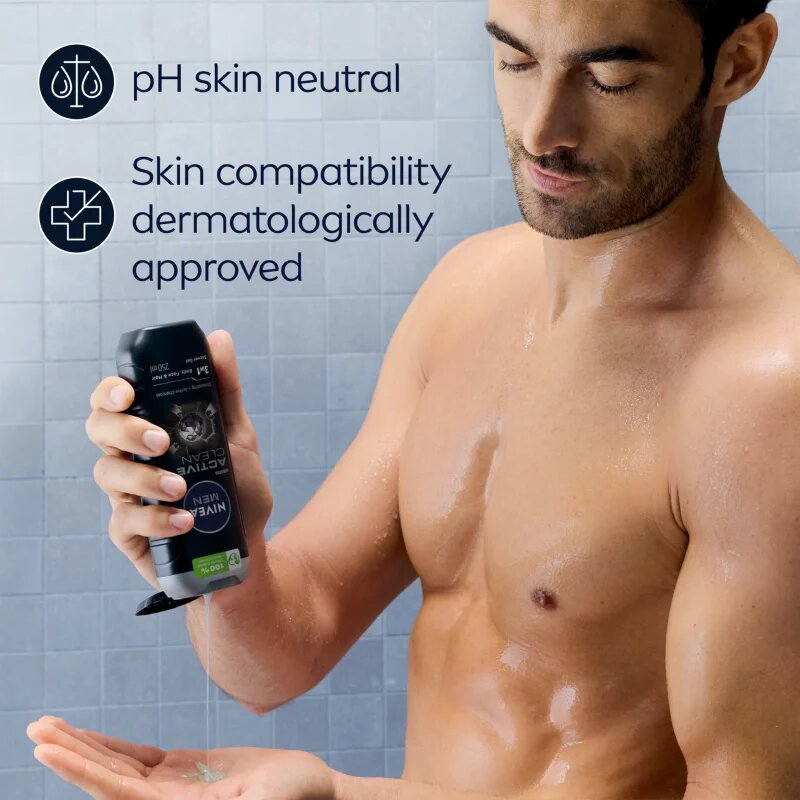 Nivea MEN Active Clean tusfürdő gél uraknak 887 ml