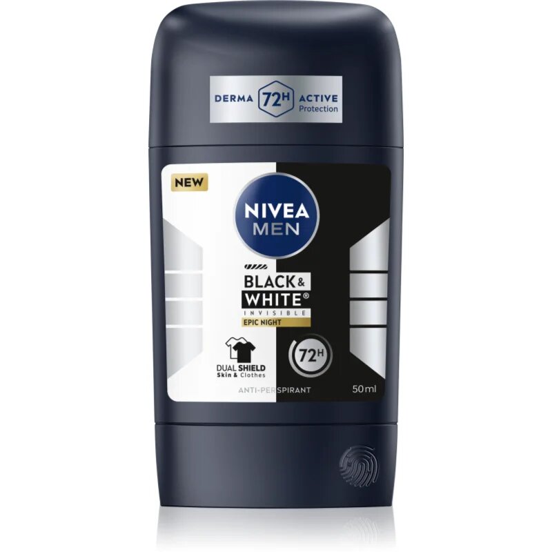 Nivea MEN Black & White Epic Night izzadásgátló stift uraknak 50 ml