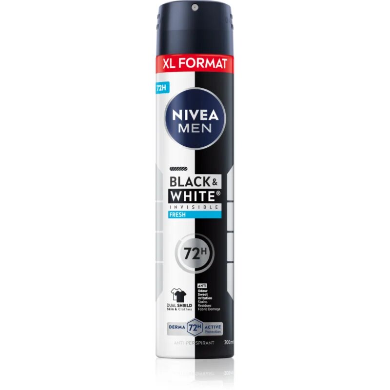 Nivea MEN Black & White Fresh izzadásgátló spray 200 ml