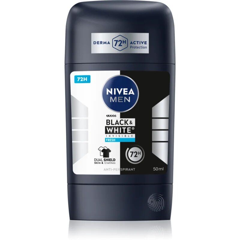 Nivea MEN Black & White Invisible Fresh izzadásgátló stift uraknak 50 ml
