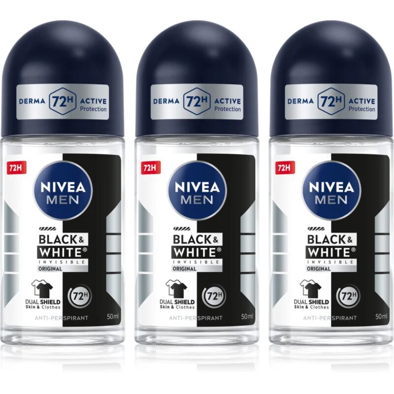 Nivea MEN Black & White Invisible Original golyós izzadásgátló takarékos kiszerelés
