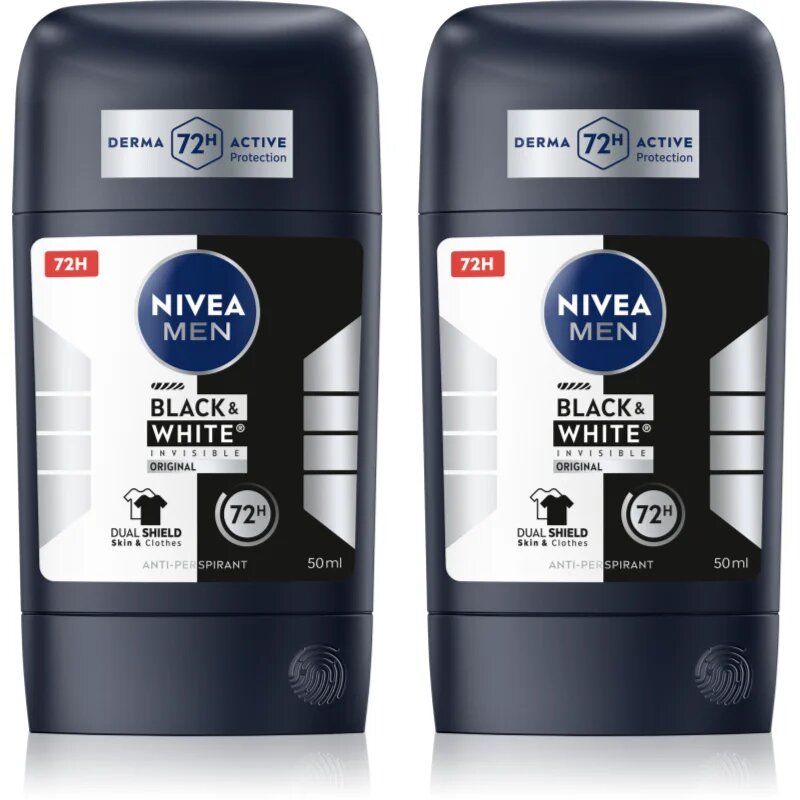 Nivea MEN Black & White Invisible Original izzadásgátló stift takarékos kiszerelés
