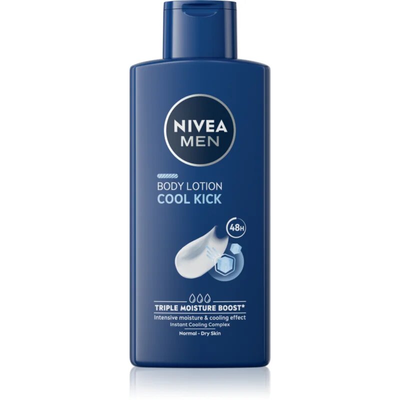 Nivea MEN Cool Kick hidratáló testápoló tej 400 ml