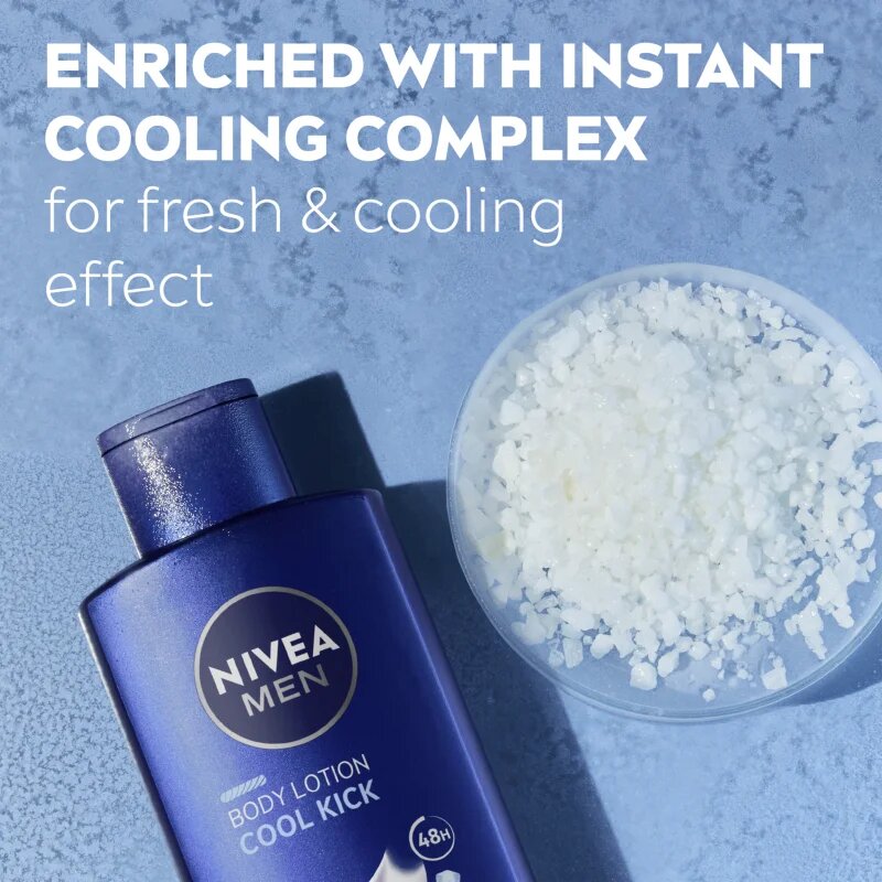 Nivea MEN Cool Kick hidratáló testápoló tej 400 ml