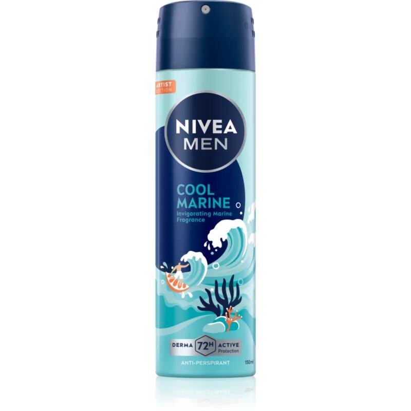 Nivea MEN Cool Marine izzadásgátló spray 150 ml