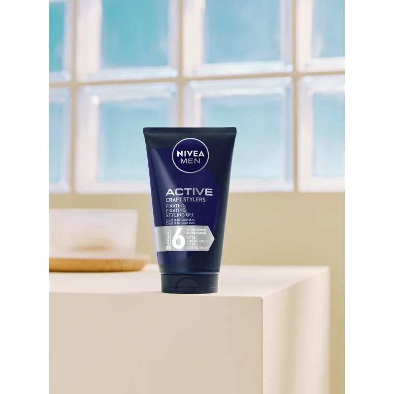 Nivea MEN Craft Stylers formázó gél a puha és fényes hajért 150 ml