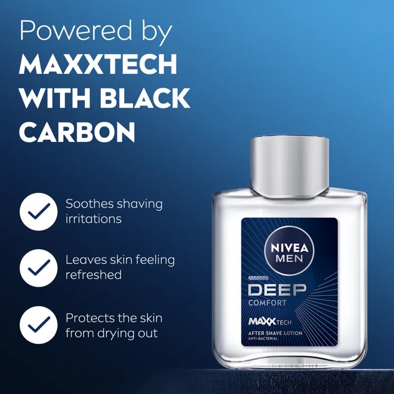 Nivea MEN Deep borotválkozás utáni arcvíz uraknak 100 ml