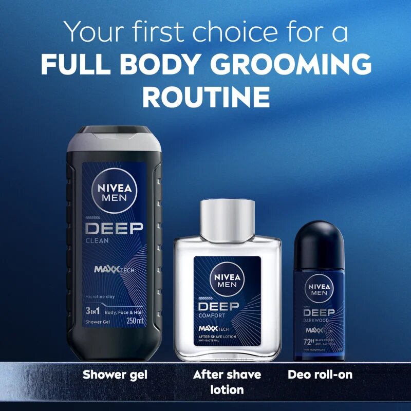 Nivea MEN Deep borotválkozás utáni arcvíz uraknak 100 ml