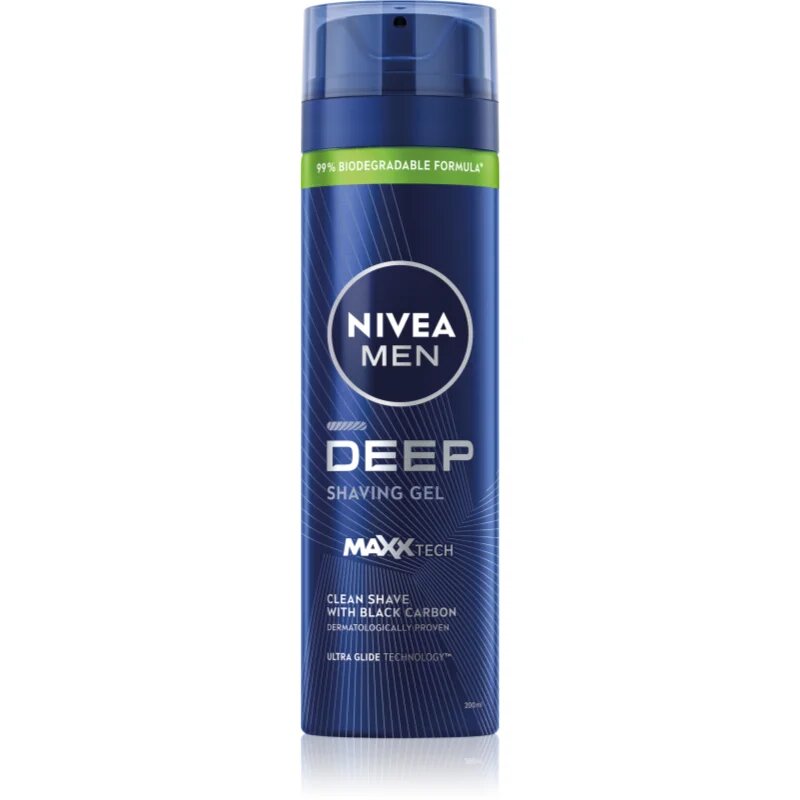 Nivea MEN Deep borotválkozási gél uraknak 200 ml