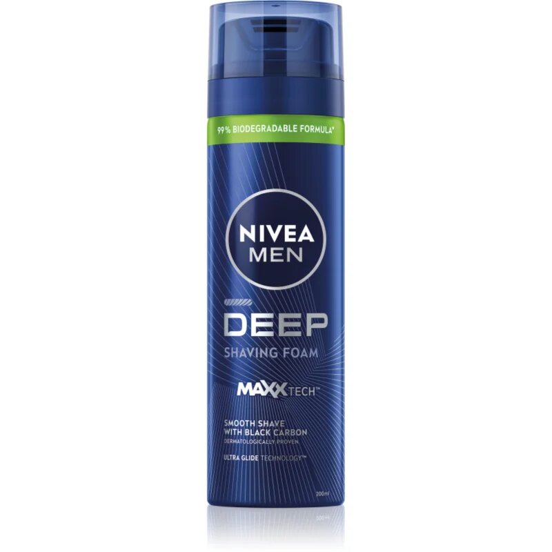 Nivea MEN Deep borotválkozási hab uraknak 200 ml