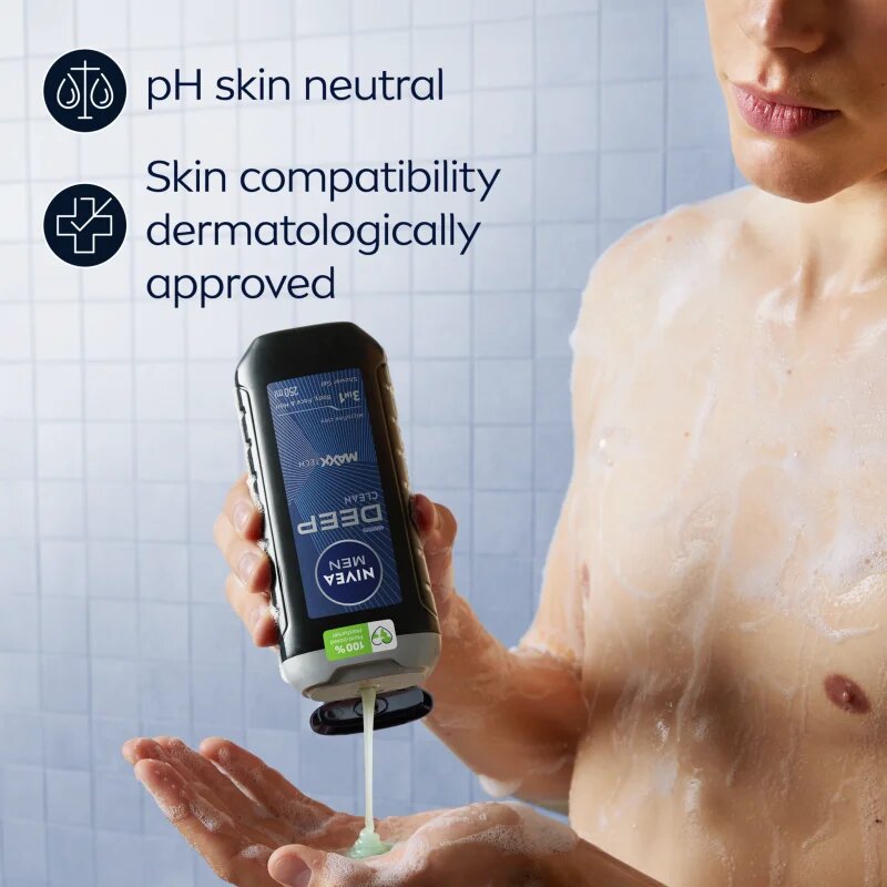 Nivea MEN Deep fürdőgél férfiaknak 250 ml