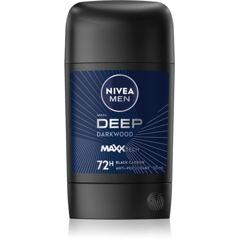 Nivea MEN Deep izzadásgátló stift uraknak Black Carbon Dark Wood 50 ml