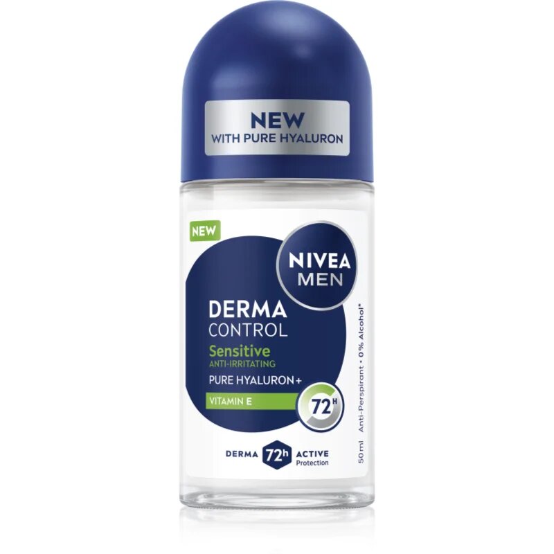 Nivea MEN Derma Control Sensitive golyós izzadásgátló az érzékeny bőrre 50 ml