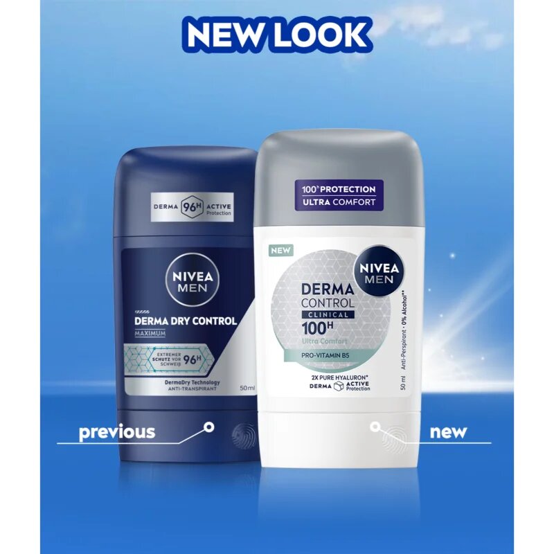 Nivea MEN Derma Dry Control izzadásgátló stift 50 ml