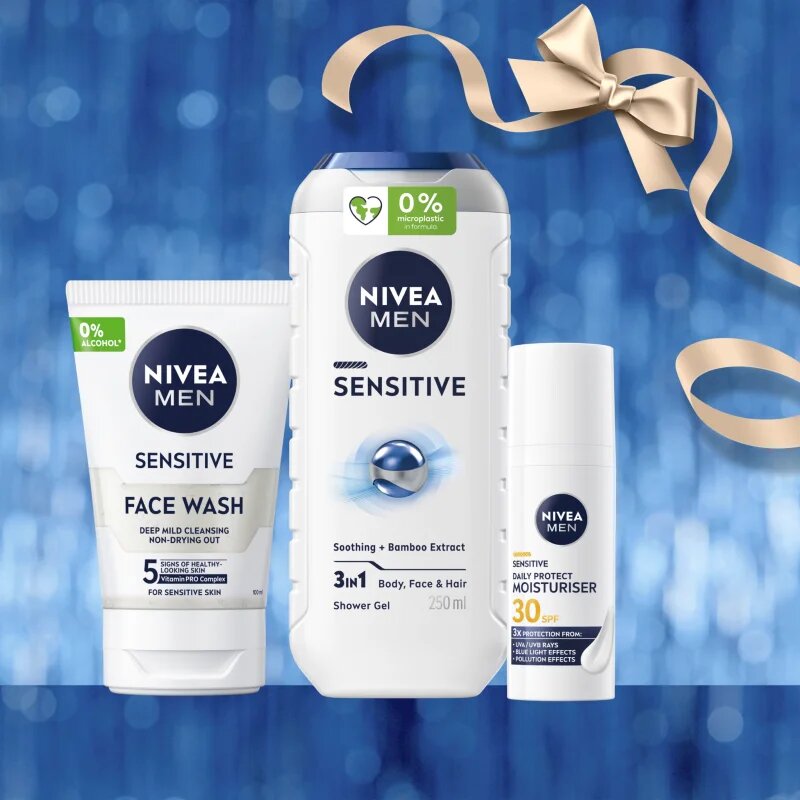 Nivea MEN Feel Nurtured ajándékszett testre és arcra