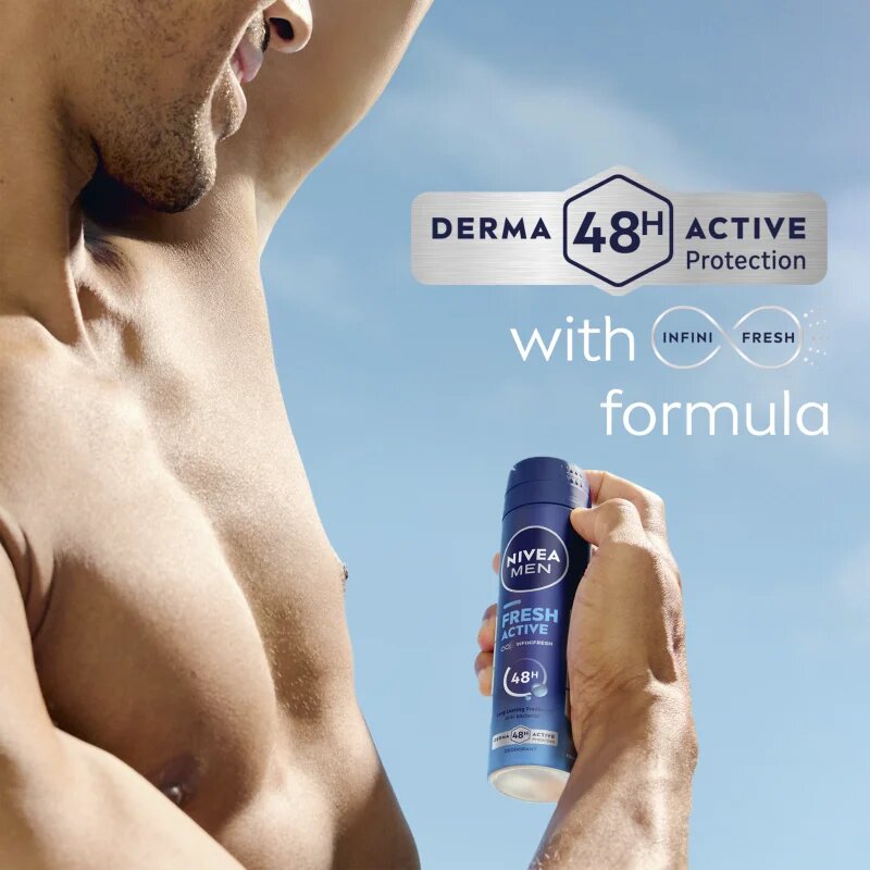 Nivea MEN Fresh Active spray dezodor uraknak 200 ml