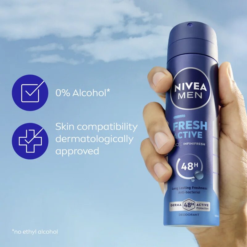 Nivea MEN Fresh Active spray dezodor uraknak 200 ml