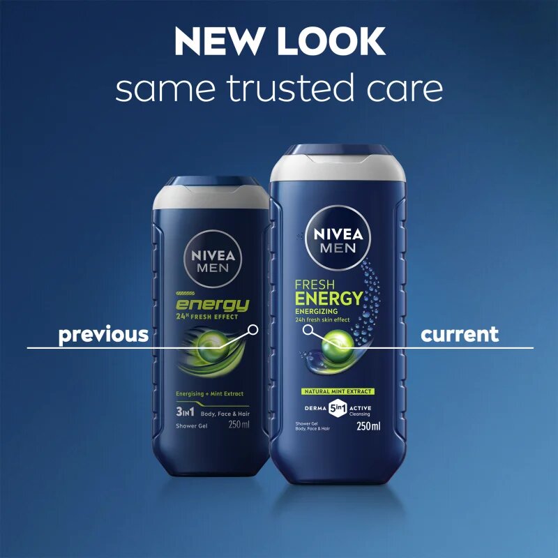 Nivea MEN Fresh Energy tusfürdő gél uraknak 500 ml