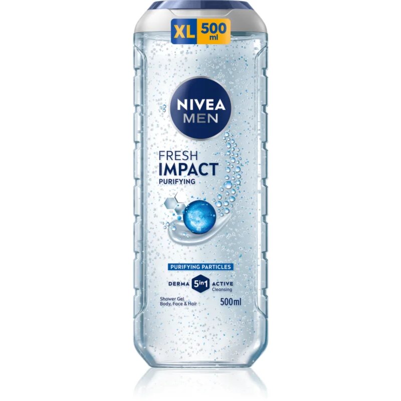 Nivea MEN Fresh Impact fürdőgél férfiaknak 500 ml