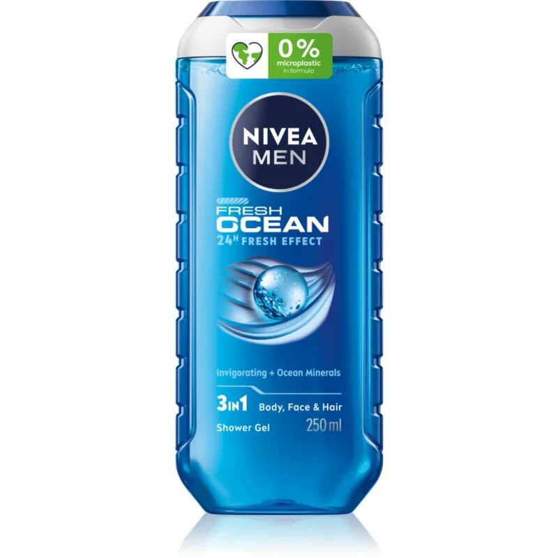 Nivea MEN Fresh Ocean energizáló tusfürdő gél uraknak 250 ml