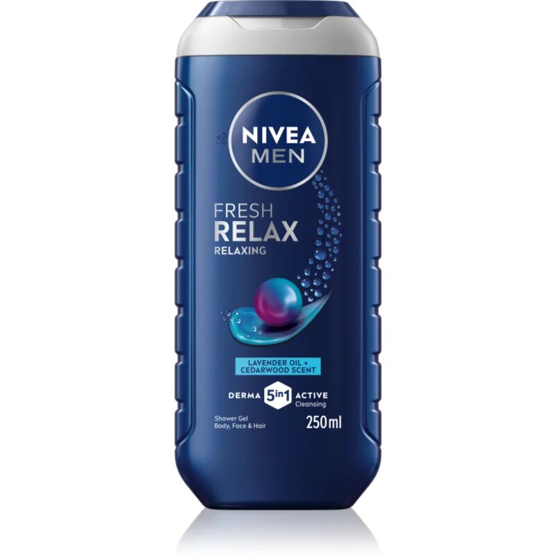 Nivea MEN Fresh Relax relaxáló tusfürdő gél uraknak 250 ml