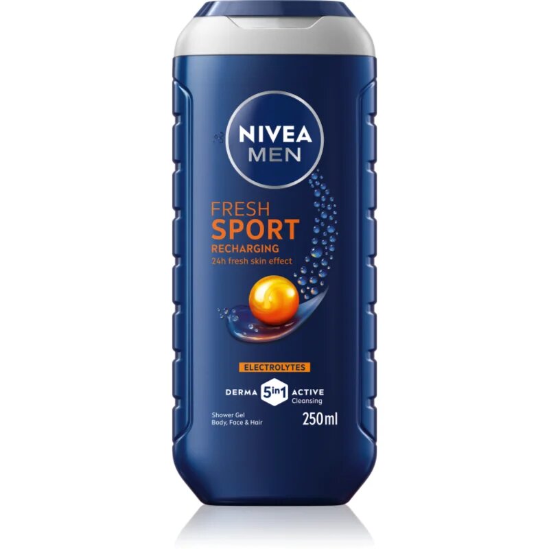 Nivea MEN Fresh Sport tusfürdő gél ásványi anyagokkal uraknak 250 ml