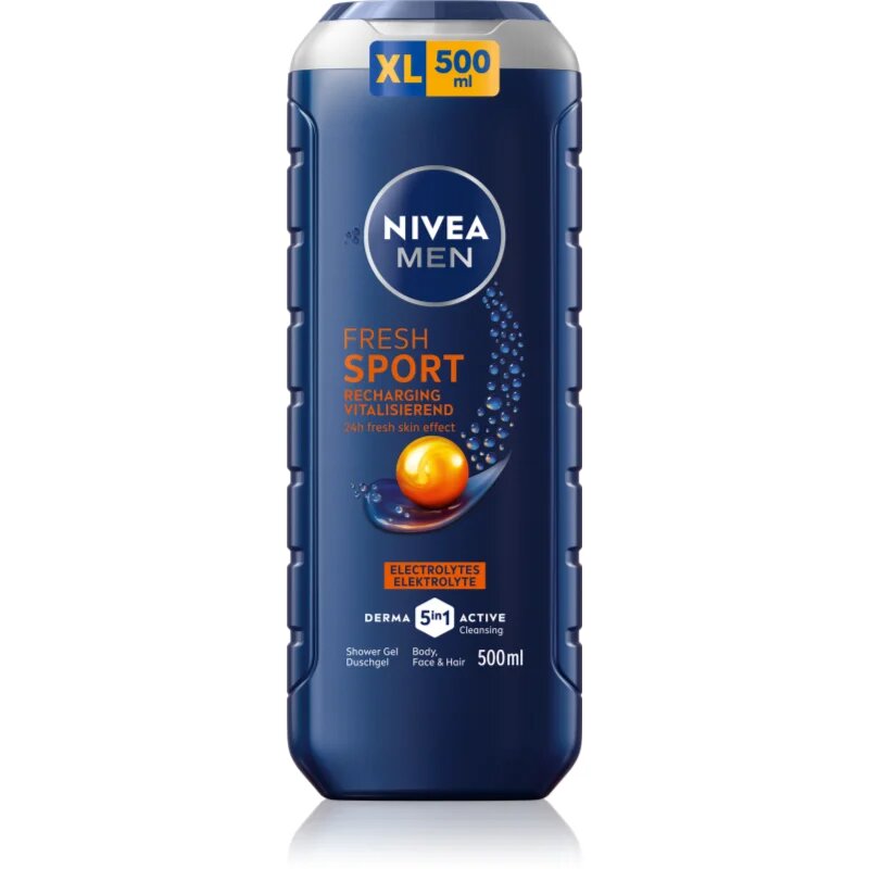 Nivea MEN Fresh Sport tusfürdő gél ásványi anyagokkal uraknak 500 ml