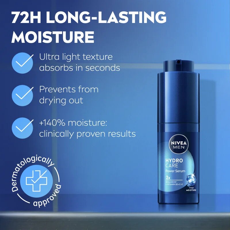Nivea MEN Hydrocare erősítő szérum 30 ml