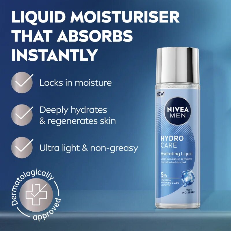 Nivea MEN Hydrocare gyengéd hidratáló fluid 100 ml