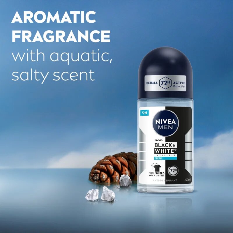 Nivea MEN Invisible Black & White Fresh golyós izzadásgátló uraknak 50 ml