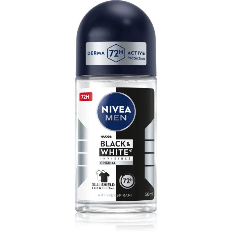 Nivea MEN Invisible Black & White golyós dezodor roll-on uraknak 50 ml