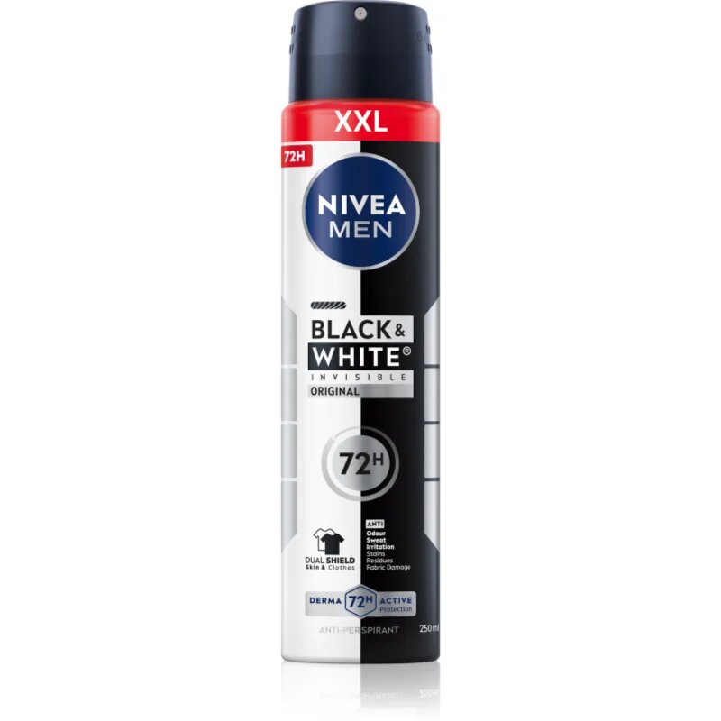 Nivea MEN Invisible Black & White izzadásgátló spray uraknak 250 ml
