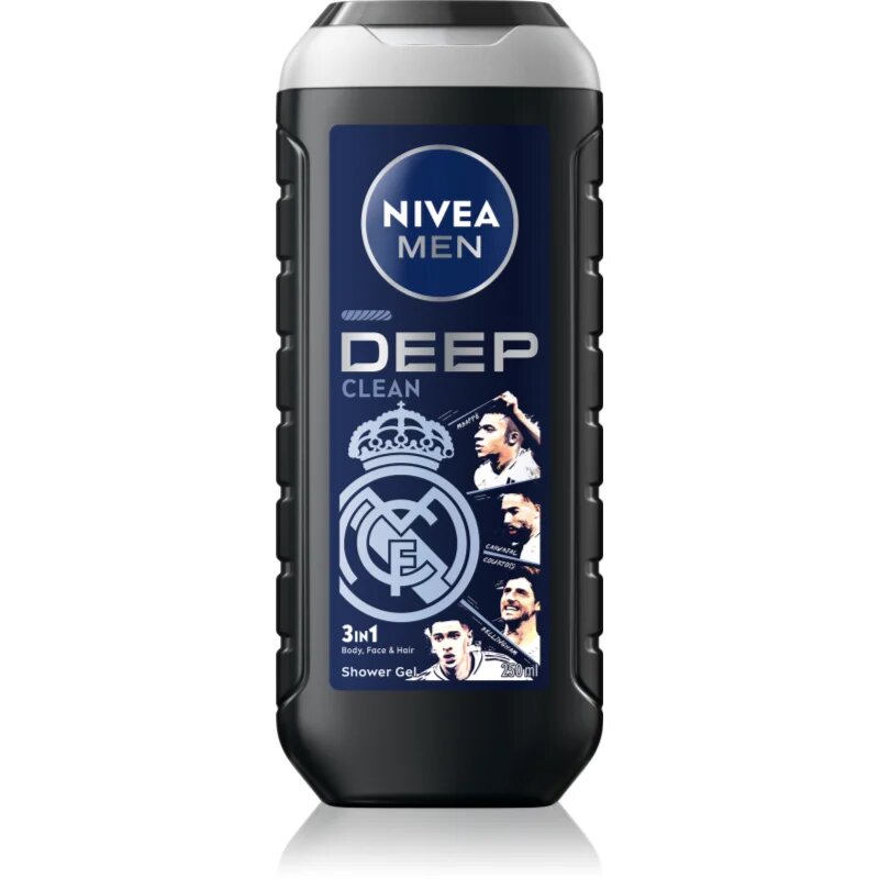 Nivea MEN Real Madrid felfrissítő tusfürdő gél 3 az 1-ben 250 ml