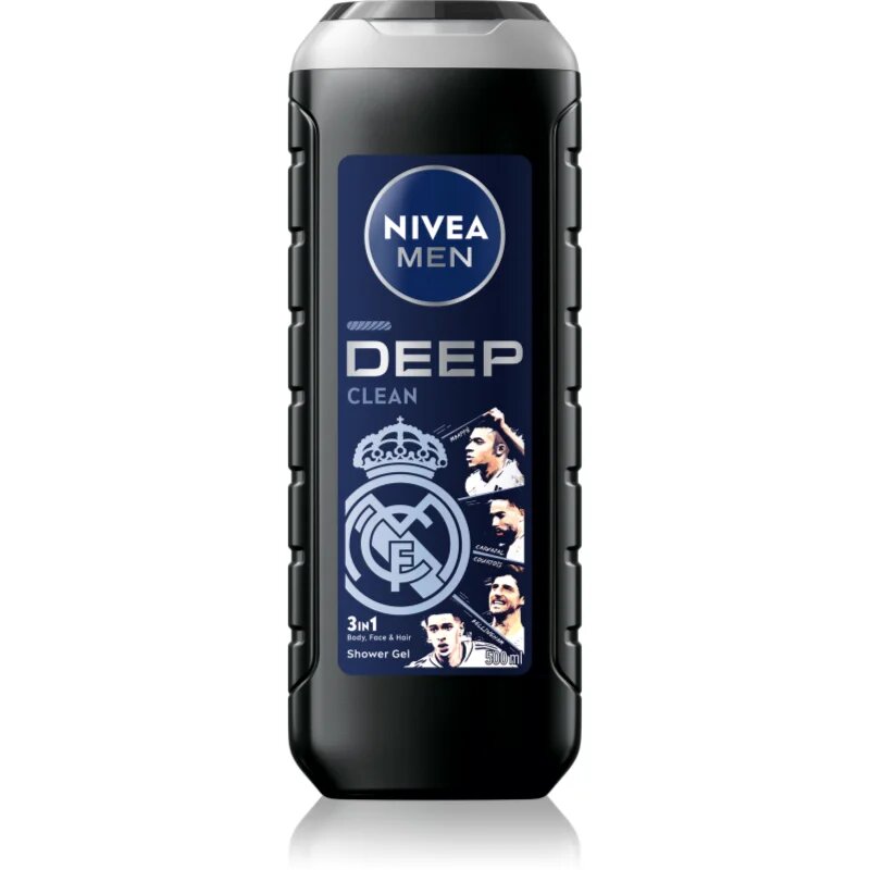 Nivea MEN Real Madrid hidratáló tusoló gél 3 az 1-ben 500 ml